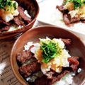 STimeBlues's cooksnap of when they made 牛肉のステーキおろし丼.