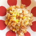 ふたごママちゃん's cooksnap of when they made 炊飯器で簡単☆炊き込みパラパラ炒飯.