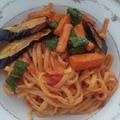 salvelinus's cooksnap of when they made 簡単。無添加。トマト缶の揚げ茄子パスタ。.