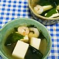 ととろ＆めい's cooksnap of when they made 豆腐とエビの生姜スープ.
