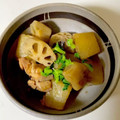 ☆ＴＡママ☆'s cooksnap of when they made 鶏肉と大根と蓮根の煮物.