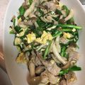 匡史さん's cooksnap of when they made 豚肉としめじ、ニラのニンニク醤油炒め.