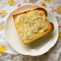 花時計咲いた's cooksnap of when they made 朝食にしらすマヨっトースト♪.