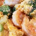 momナナ's cooksnap of when they made にんにく香る☆海老とブロッコリ卵マヨ炒め.