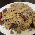 えだま21's cooksnap of when they made 豚こまとさつまいもと蓮根の甘辛煮.