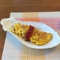 ちゃぴ♥'s cooksnap of when they made 簡単^ ^ハムと玉ねぎのオムレツ.
