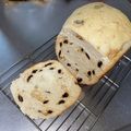 ふふふふふぅ～'s cooksnap of when they made 娘に伝えたい＊HBで早焼きレーズン食パン.