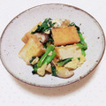 まあまま☆0403's cooksnap of when they made 小松菜とキノコと厚揚げの炒め煮.