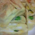 ムキサマ's cooksnap of when they made ミックスベジタブル入り卵焼き.