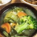 YUKIKI☆'s cooksnap of when they made キャベツとわけぎとブロッコリーのお味噌汁.