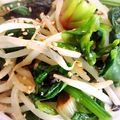 おうちごはん☆'s cooksnap of when they made ほうれん草ともやしのさっぱり生姜和え.