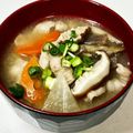 にきけん's cooksnap of when they made 豚汁＊母の味 野菜たっぷり！.