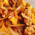 りーとぽん's cooksnap of when they made たまタマ丼☆豚とタマネギとたまご☆.