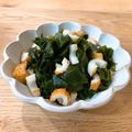 mikko6's cooksnap of when they made ちくわ♬ワカメ♬しらすの 胡麻ポン炒め.