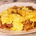 ナピト's cooksnap of when they made チーズとろ～りふわふわ卵の焼きうどん.