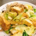 クリちゃん0309's cooksnap of when they made 豚肉・厚揚げ・キャベツのスタミナ味噌炒め.