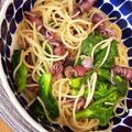 クックJNAJUS☆'s cooksnap of when they made ホタルイカと菜の花の和風パスタ.