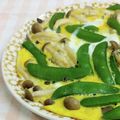 umemodoki's cooksnap of when they made しめじとスナップえんどう玉子炒め.