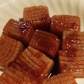 rukiruna's cooksnap of when they made 低カロリー☆蒟蒻のサイコロステーキ.