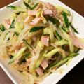 arinko0105's cooksnap of when they made 超簡単！もやしとキュウリ、ハムのサラダ.