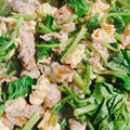 クックHJB3B6☆'s cooksnap of when they made 簡単！豚こまとほうれん草の甘酢炒め.