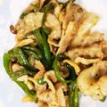 tsuyochan's cooksnap of when they made ピーマンとシメジの豚バラ炒め♪.