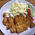 ユノ1492's cooksnap of when they made ♡強力粉でサクサク！とんかつ♡.