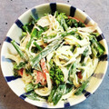 ペキのリリー's cooksnap of when they made 菜の花とカニカマのわさびマヨ和え.