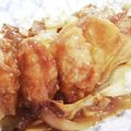 haruboomam's cooksnap of when they made 簡単ランチ！豚バラスライスで豚角煮丼！.
