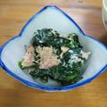 さつまいも♥️'s cooksnap of when they made ホウレン草とツナのさっぱり和え.