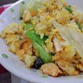 しまあか's cooksnap of when they made パラパラ鮭レタスチャーハン♪.