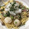 麺類大好きコイケさん's cooksnap of when they made 湯葉と海老と蕪おろしの豆乳クリームパスタ.