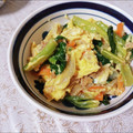 3yury's cooksnap of when they made 大人気おかず♪小松菜とツナの卵とじ.