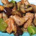 きょろましゃ's cooksnap of when they made 鶏肉と茄子とピーマンの麺つゆバター炒め♪.