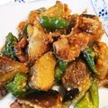 ごはん好きパンも好き's cooksnap of when they made ナスとピーマンの豚バラみそ炒め.