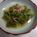 ねこぱん0655's cooksnap of when they made 生わかめとシーチキンの酢の物.