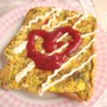 くっくのん's cooksnap of when they made パセリの卵焼きトーストの上にドォーン.