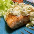 赤ぎん's cooksnap of when they made サーモンムニエルの簡単タルタルソース添え.