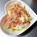 K0A9O0R8U♪'s cooksnap of when they made ハムとキャベツのちぎりサラダ☆.