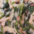 くみｯﾁ's cooksnap of when they made ほうれん草としめじのクリーム煮.