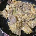 四児のハハ's cooksnap of when they made 【簡単】豚肉とネギと卵の白だし炒め.