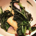 チェリチョコ's cooksnap of when they made からし菜とあげの煮浸し.