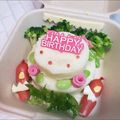 にｬん吉♡'s cooksnap of when they made 『誕生日♡ケーキ』キャラ弁♡プレートに.