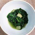 ゆーゅ☆'s cooksnap of when they made 離乳食後期~ほうれん草とお麩のおひたし.