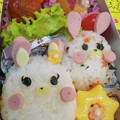 クック08GF6W☆'s cooksnap of when they made 幼稚園 お弁当 キャラ弁 うさぎ１.