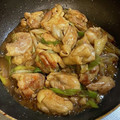 わっきー0424's cooksnap of when they made 鶏ももとネギのゴマだれ炒め.