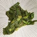 svfx's cooksnap of when they made 新玉ねぎの葉っぱでバター醤油炒め.