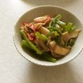 きらり流れ星's cooksnap of when they made 菜の花のバター炒めカニかまあえ.