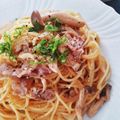 ☆mamingo☆'s cooksnap of when they made ランチに♪玉葱と牛こまニンニク醤油パスタ.