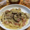 美緒玲＠女子力アップ's cooksnap of when they made とろけるナスとベーコンのペペロンチーノ.